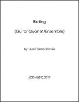 Birding (Guitar Quartet/Ensemble) Guitar and Fretted sheet music cover